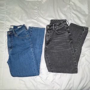 PACSUN BUNDLE 2 high rise mom jeans size 25
